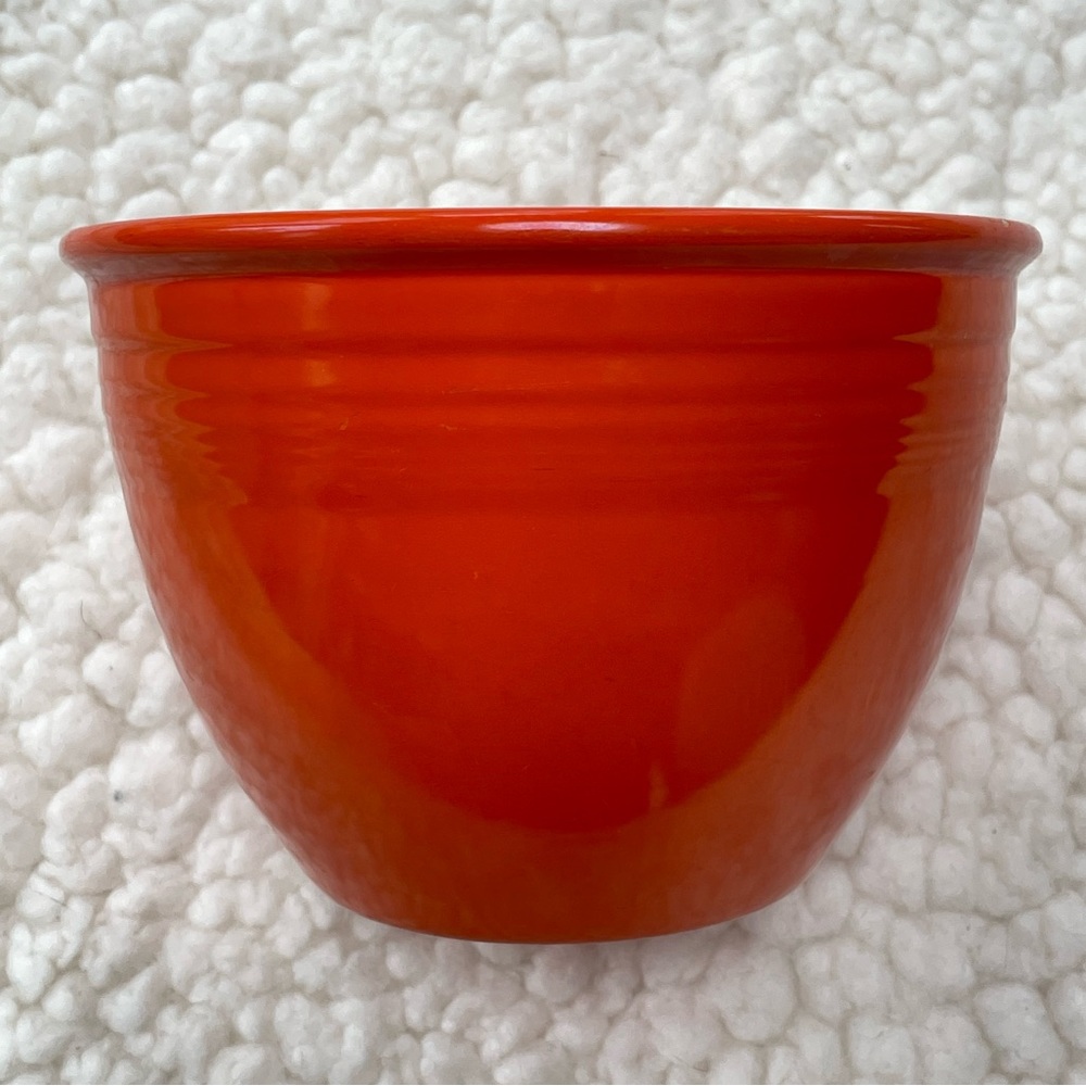 Homer Laughlin Fiesta #3 Nesting Bowl Original Red Vintage 1936-38 Rare Rings